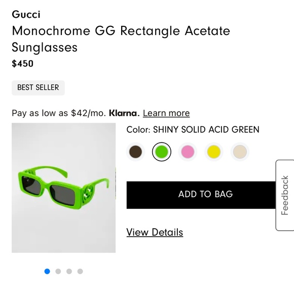 Gucci Acetate Sunglasses